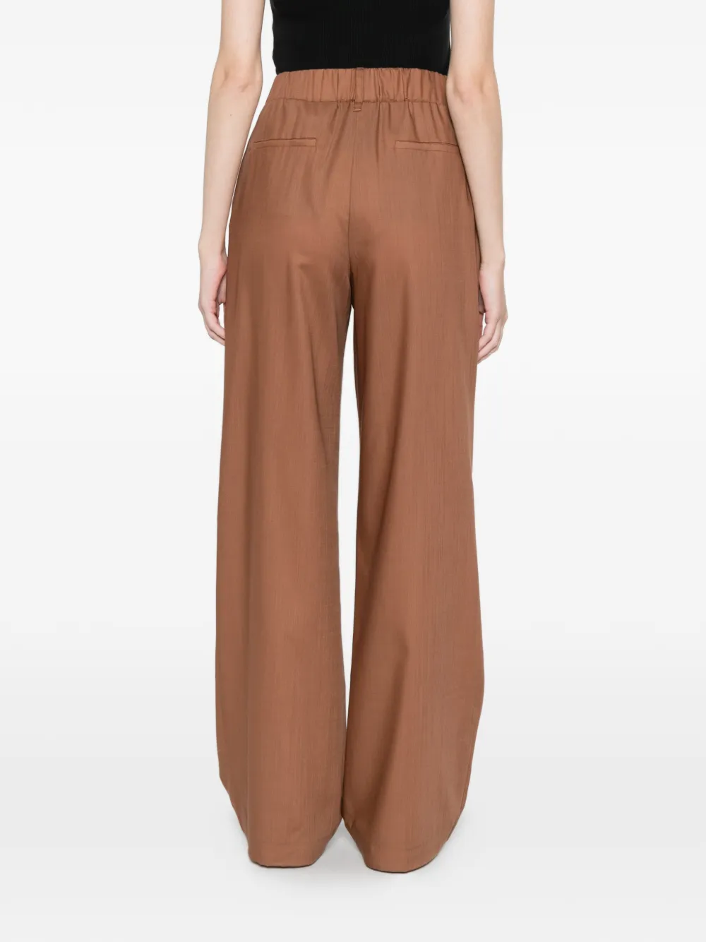 Herno Broek met plooien Bruin