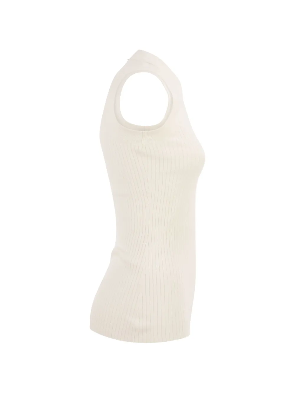 Sportmax Tione geribbelde top Beige