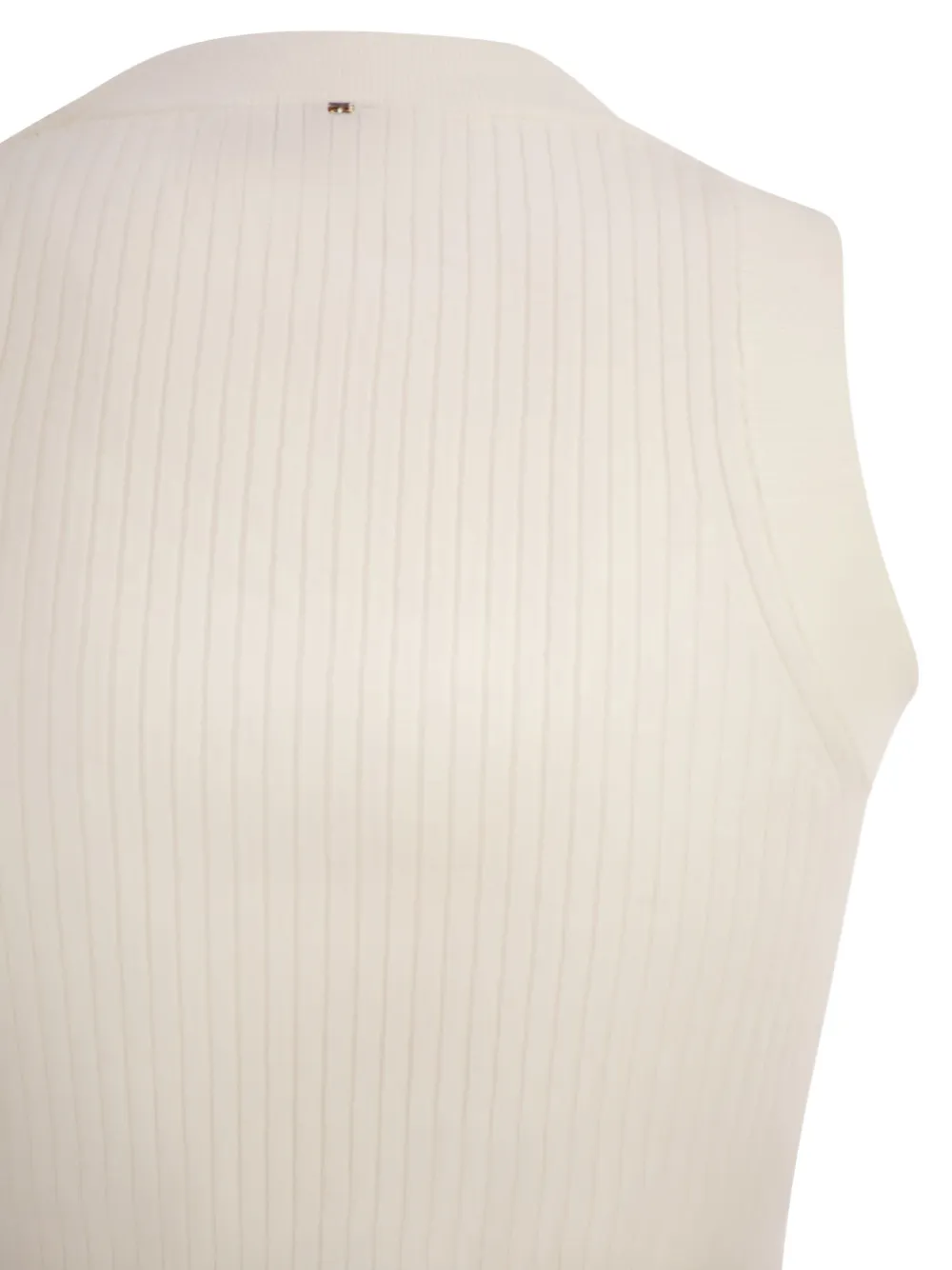 Sportmax Tione geribbelde top Beige