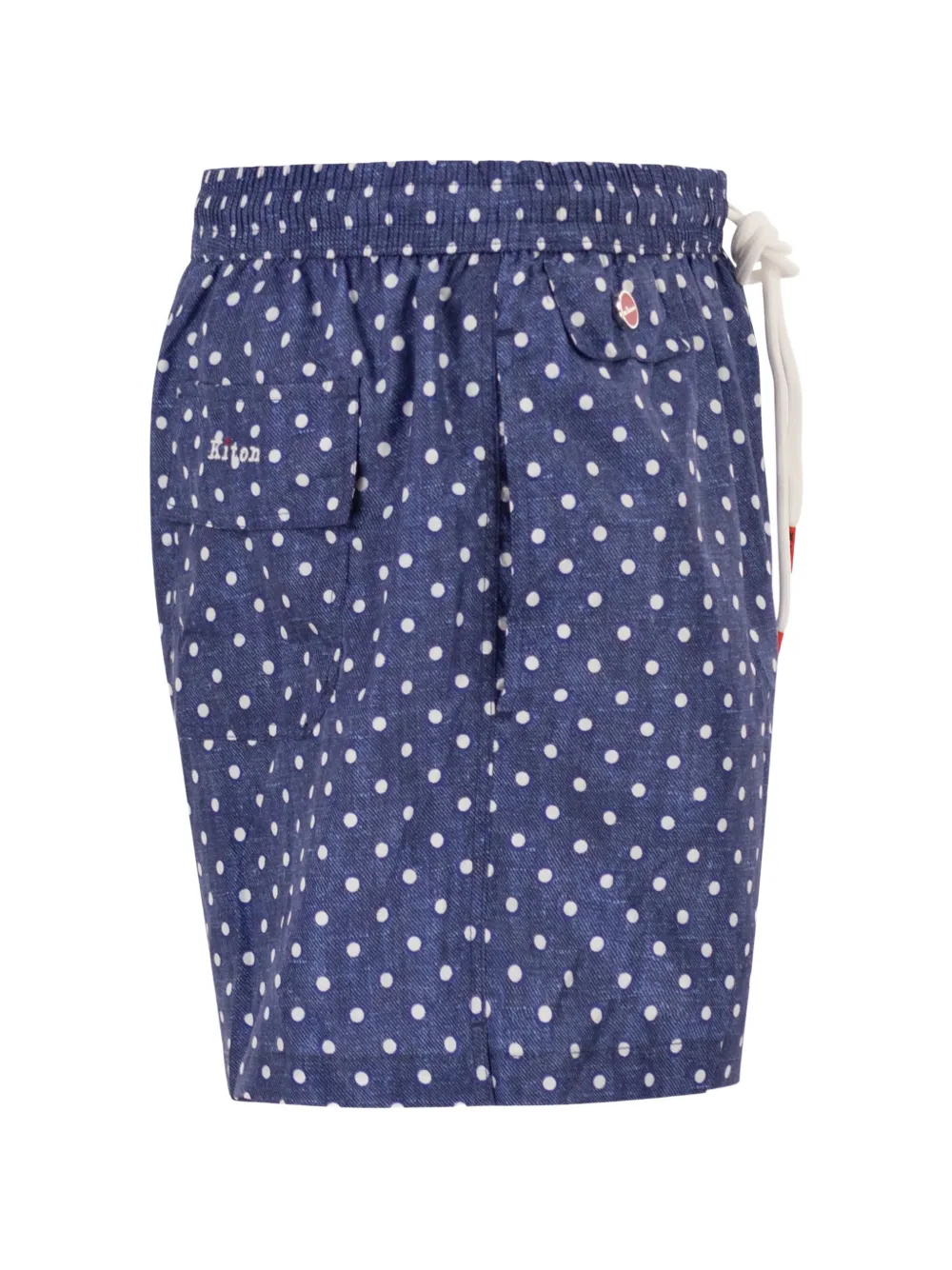  Kiton Patterned Swim Shorts - Blue 
