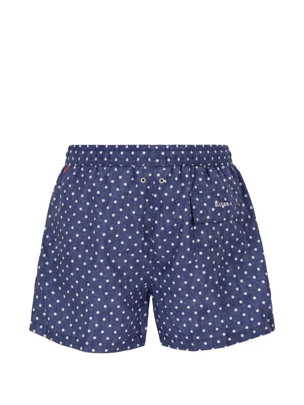  Kiton Patterned Swim Shorts - Blue 
