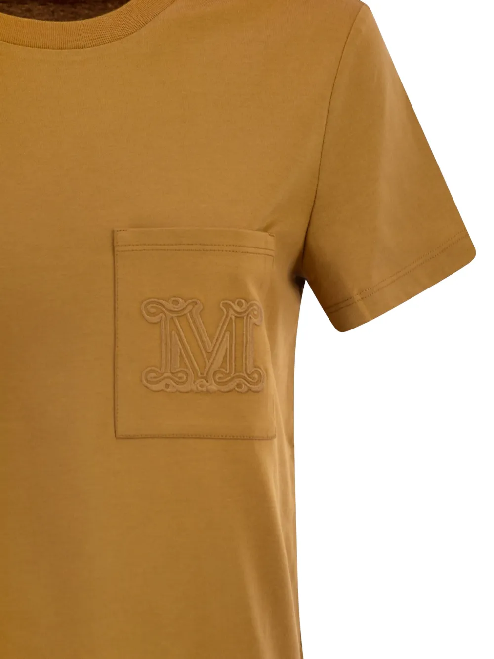 Max Mara Papaia T-shirt met borstzak Beige