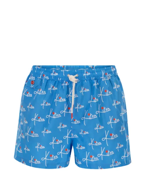Kiton patterned swim shorts
