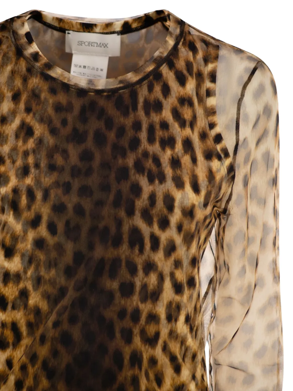 Sportmax Zebu top met dierenprint Beige