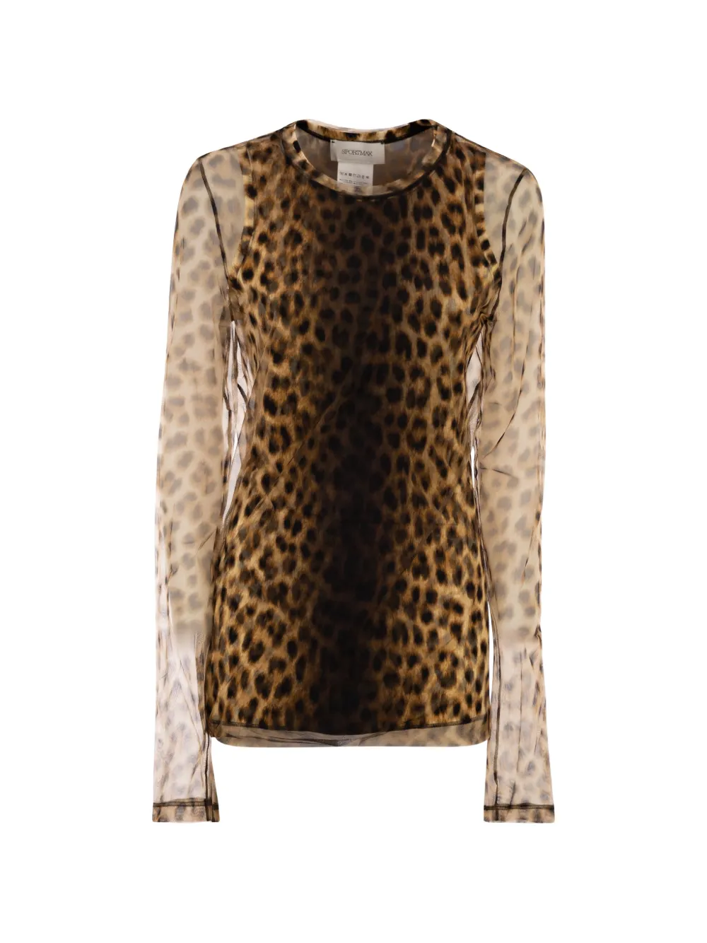 Sportmax Zebu animal-print top - Toni neutri