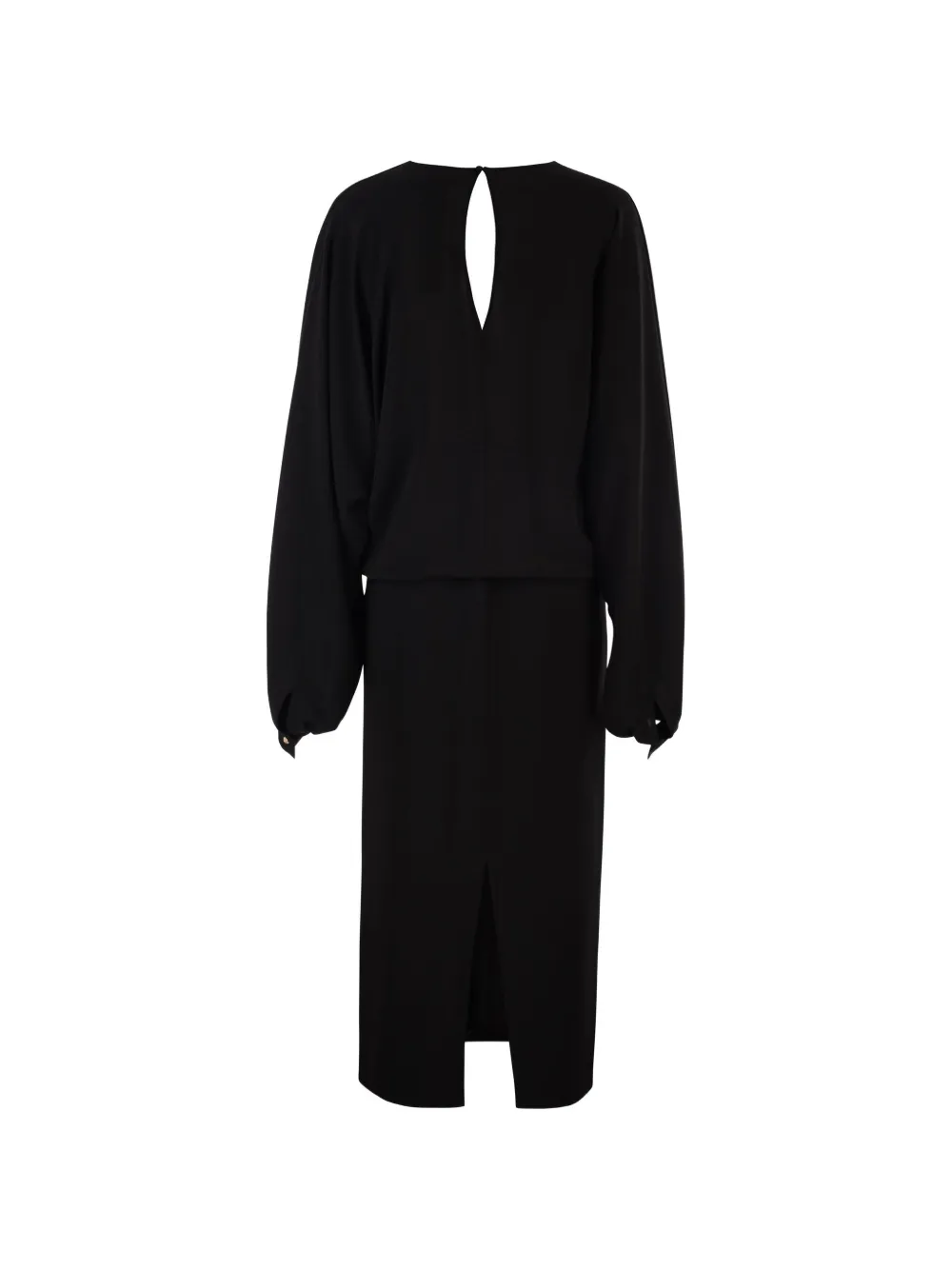 Max Mara Mseaccento midi-jurk met V-hals Zwart