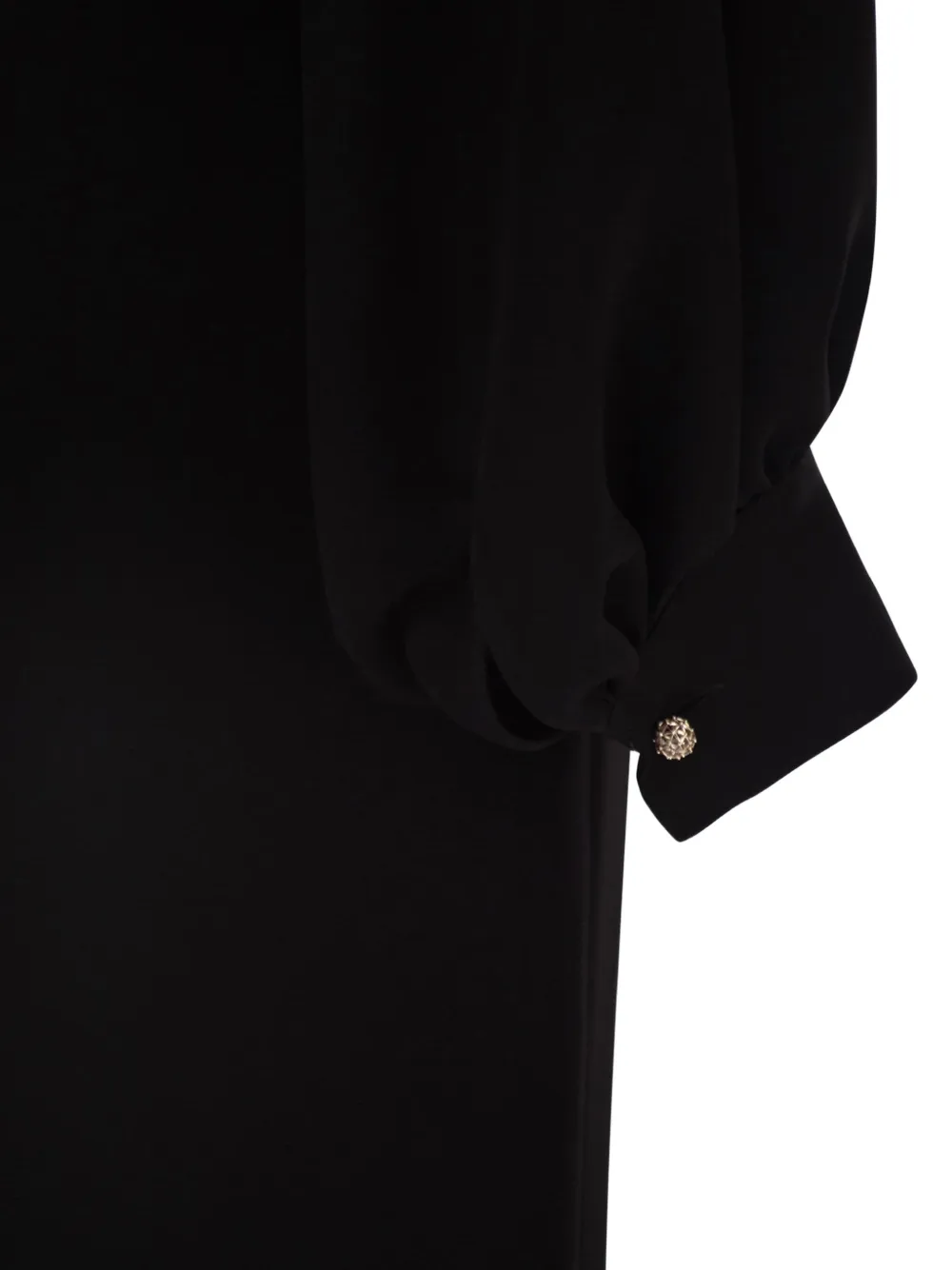 Max Mara Mseaccento midi-jurk met V-hals Zwart