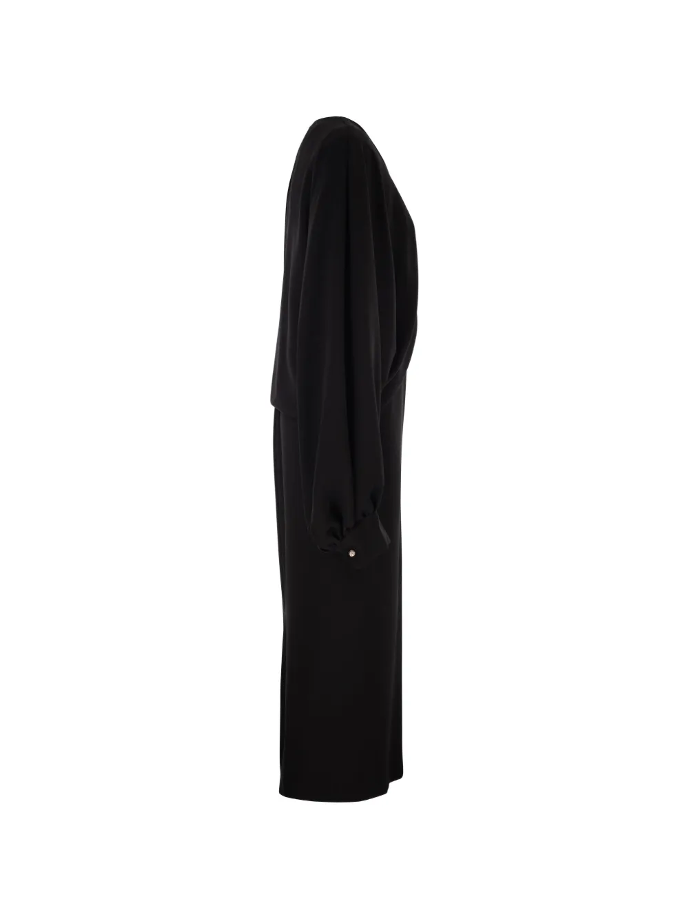 Max Mara Mseaccento midi-jurk met V-hals Zwart