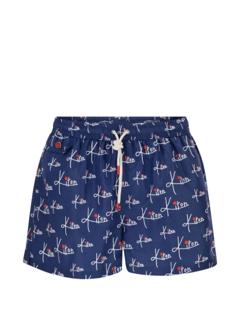 Kiton patterned swim shorts