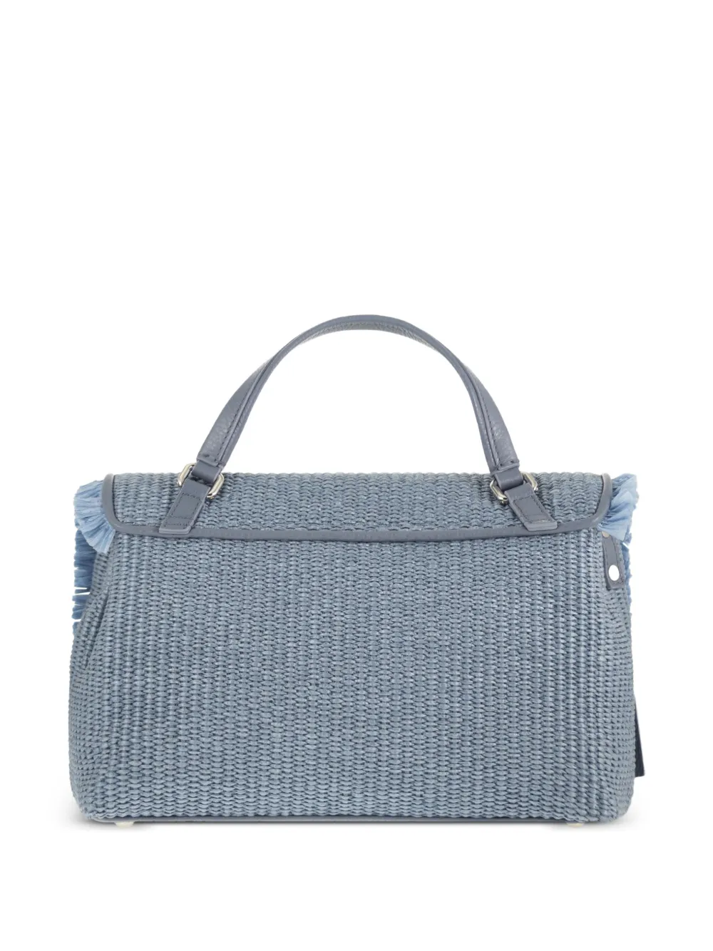 Zanellato Postina raffia shopper Blauw