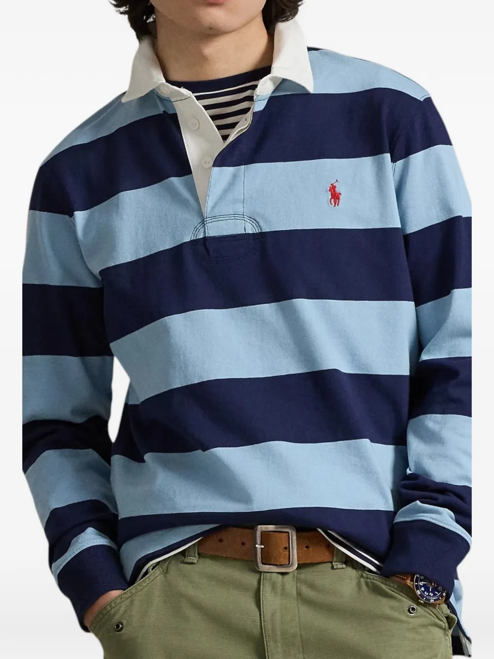 Polo Ralph Lauren Gestreept poloshirt Blauw