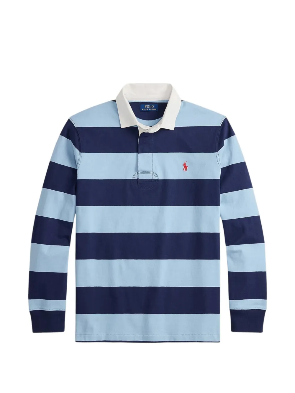 Polo Ralph Lauren Camisa Polo Mangas Longas Com Listras | Azul