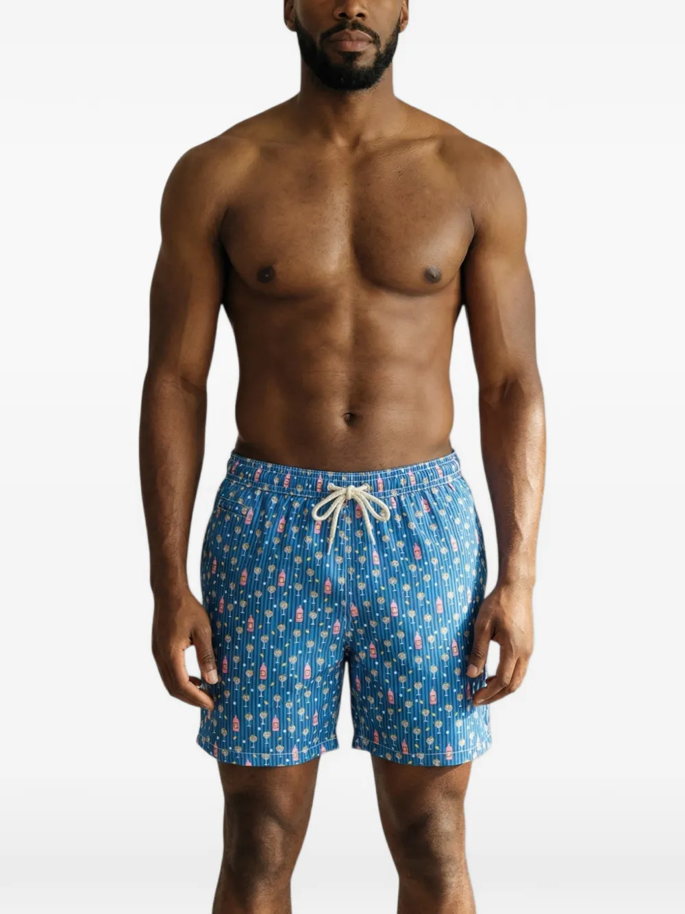 MC2 Saint Barth Zwembroek met print Blauw