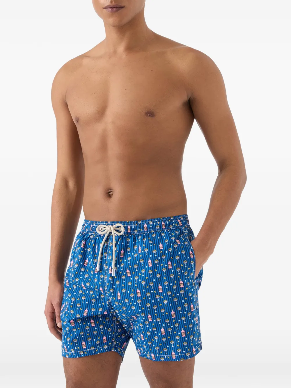 MC2 Saint Barth Zwembroek met print Blauw