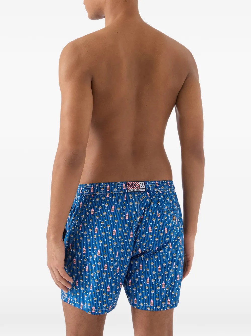 MC2 Saint Barth Zwembroek met print Blauw