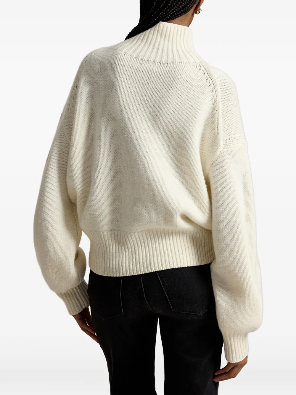 Polo Ralph Lauren Kasjmier trui met hoge hals Beige