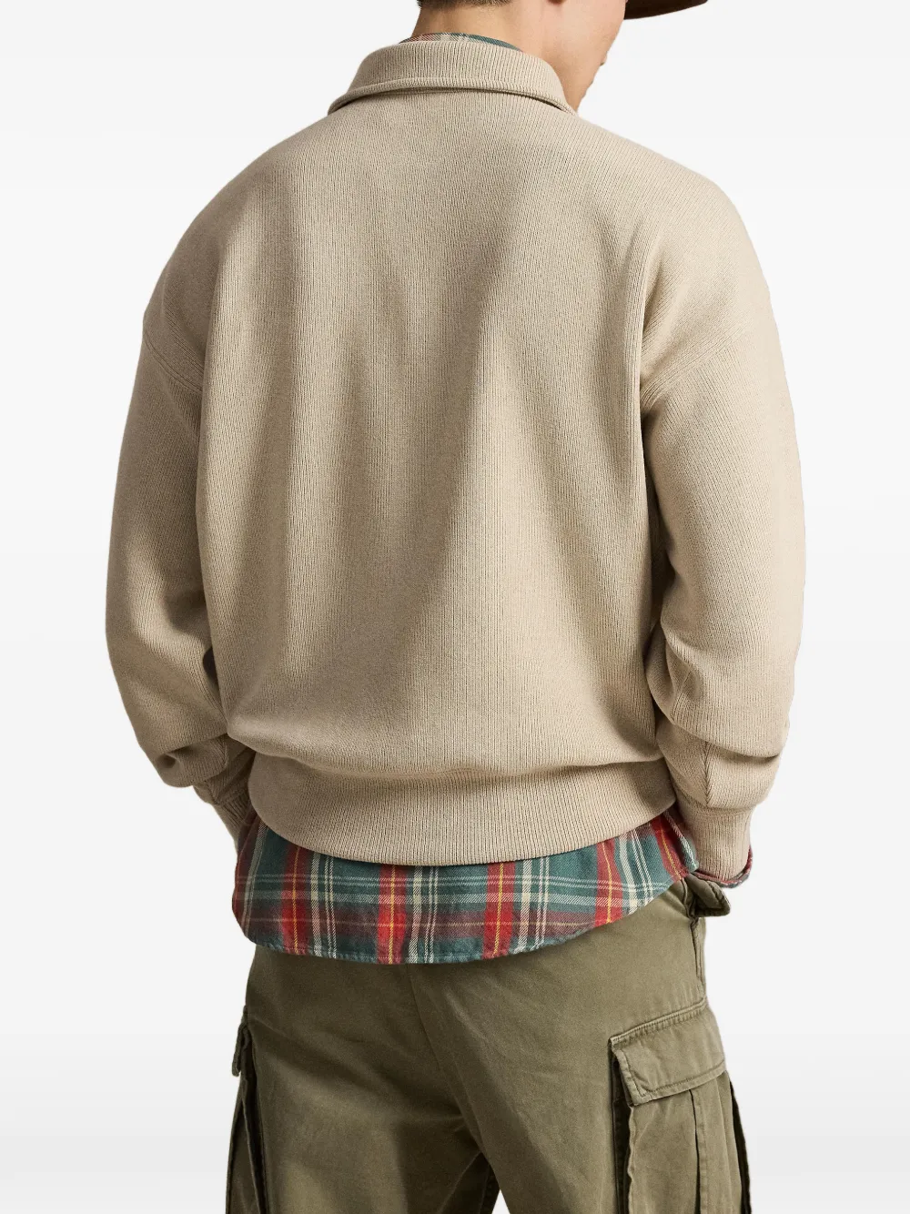 Polo Ralph Lauren Poloshirt met knopenbies Beige