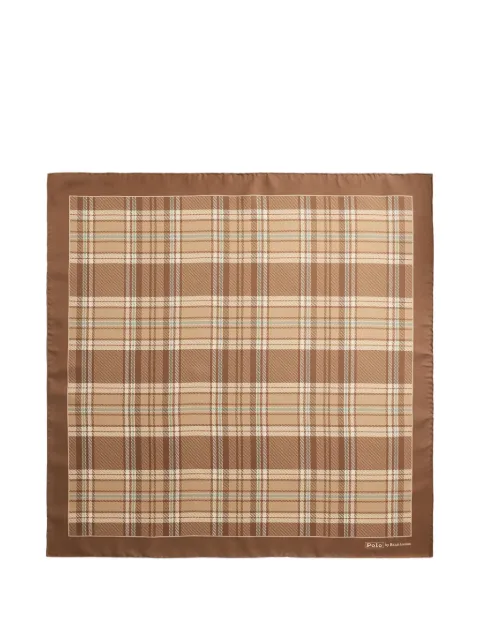 Polo Ralph Lauren plaid hand-rolled scarf