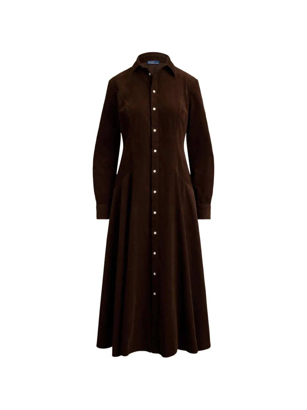 Polo Ralph Lauren Chemisier midi Tyler a coste - Marrone