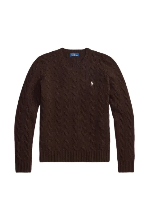 Polo Ralph Lauren cable-knit embroidered-logo sweater