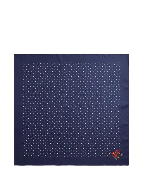 Polo Ralph Lauren nautical polka-dot silk scarf