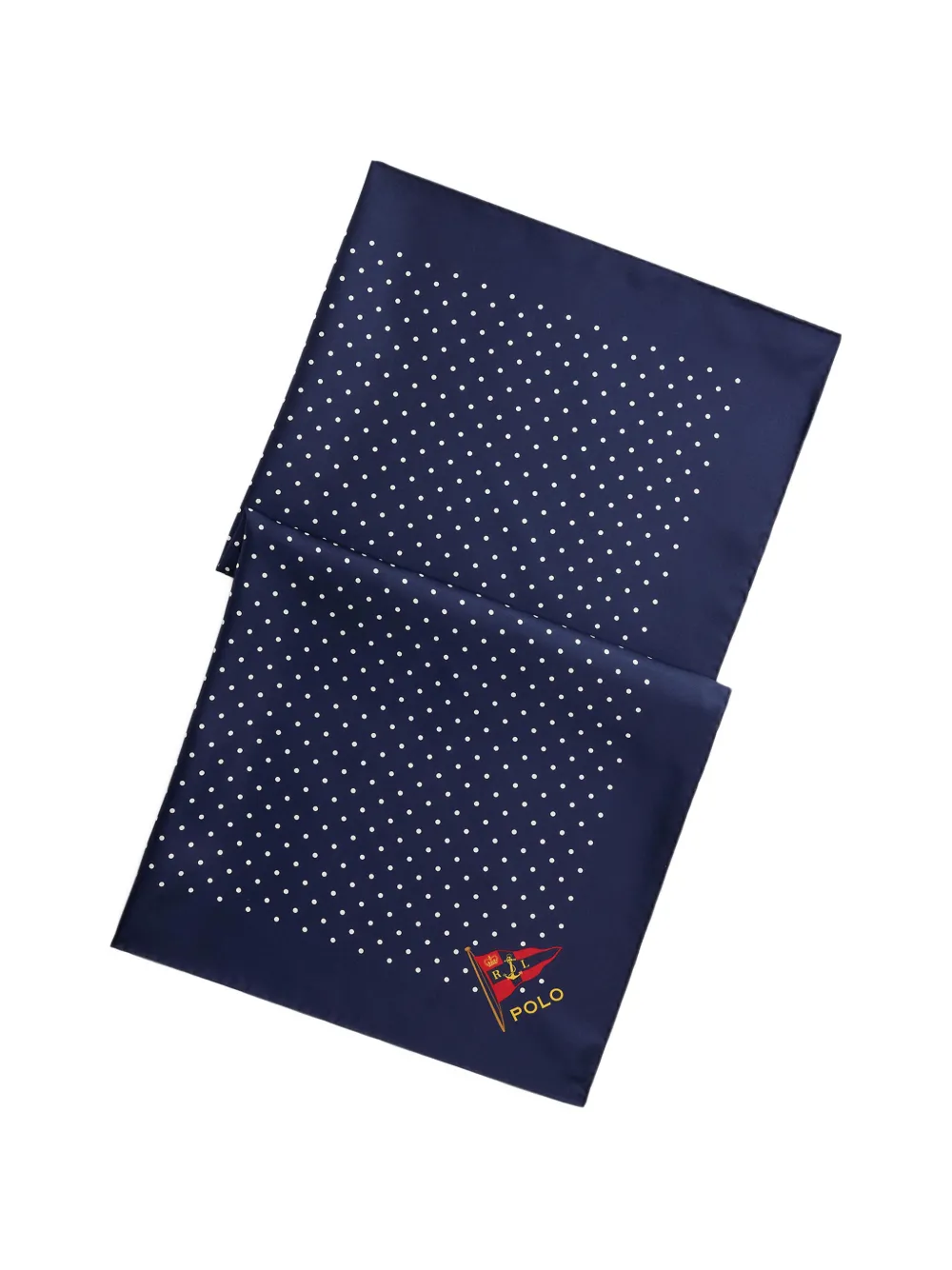 Polo Ralph Lauren Nautical zijden sjaal met stippen Blauw