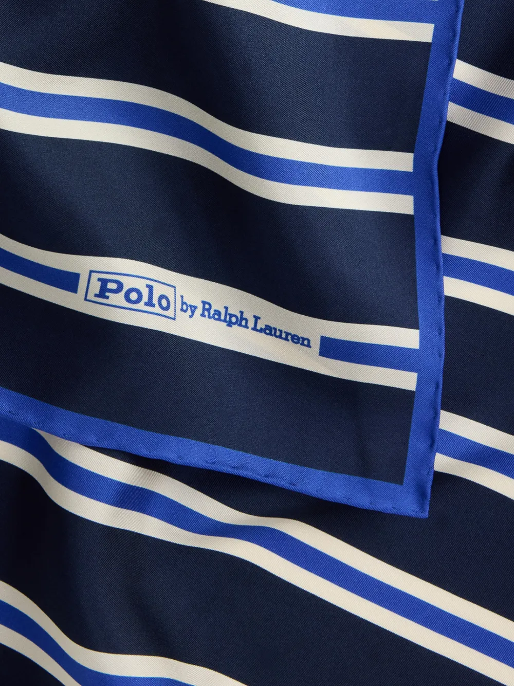 Polo Ralph Lauren Gestreepte zijden bandana Blauw