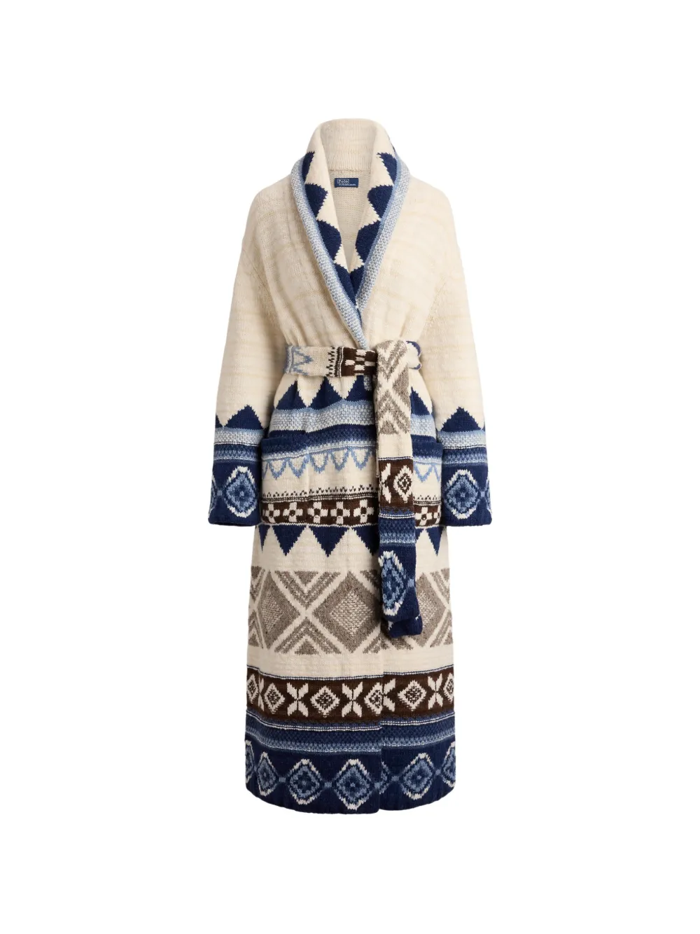 Polo Ralph Lauren Geometrisch gemusterter Cardigan - Nude