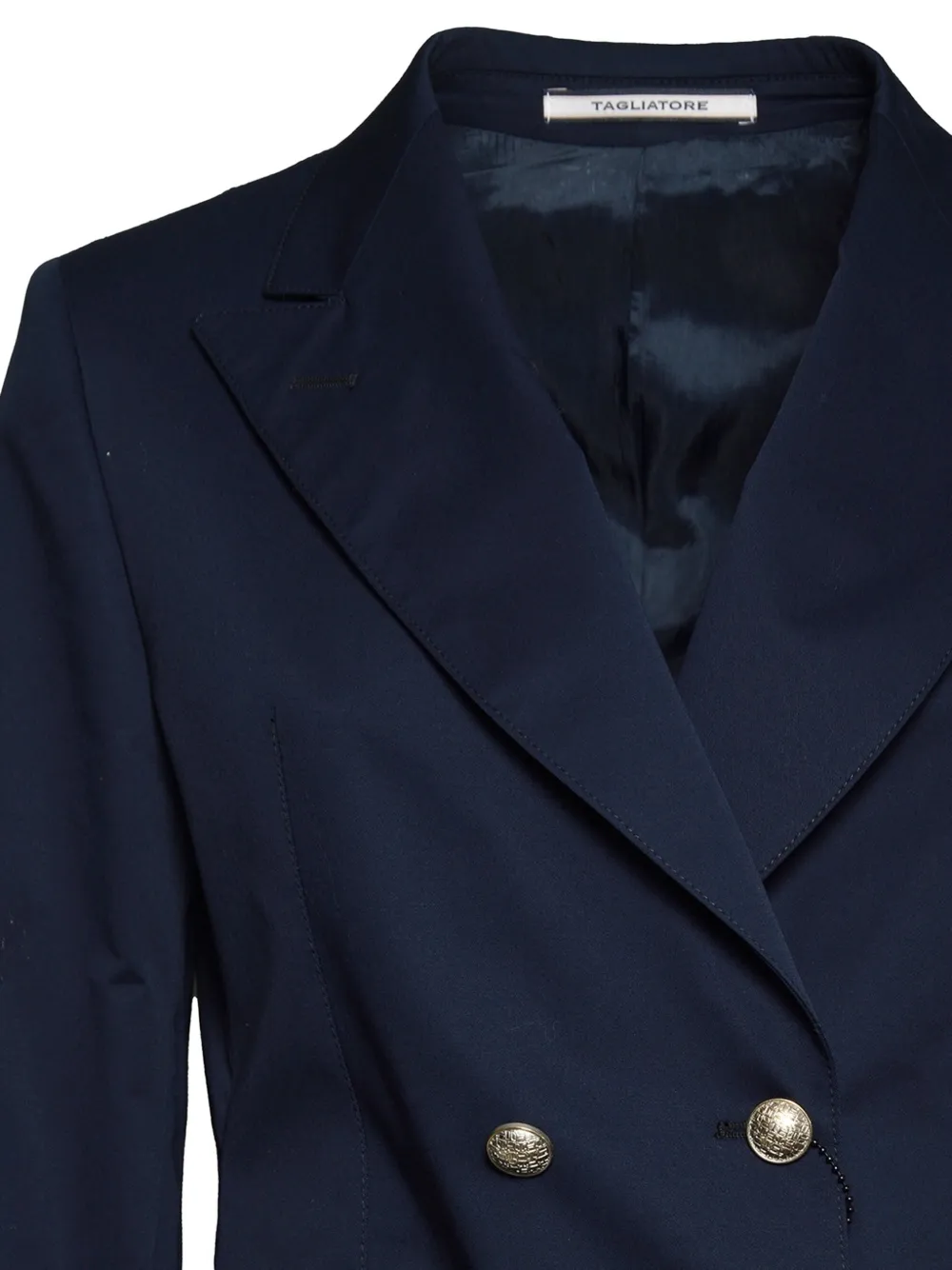 Tagliatore Jack met dubbele rij knopen en puntige revers Blauw