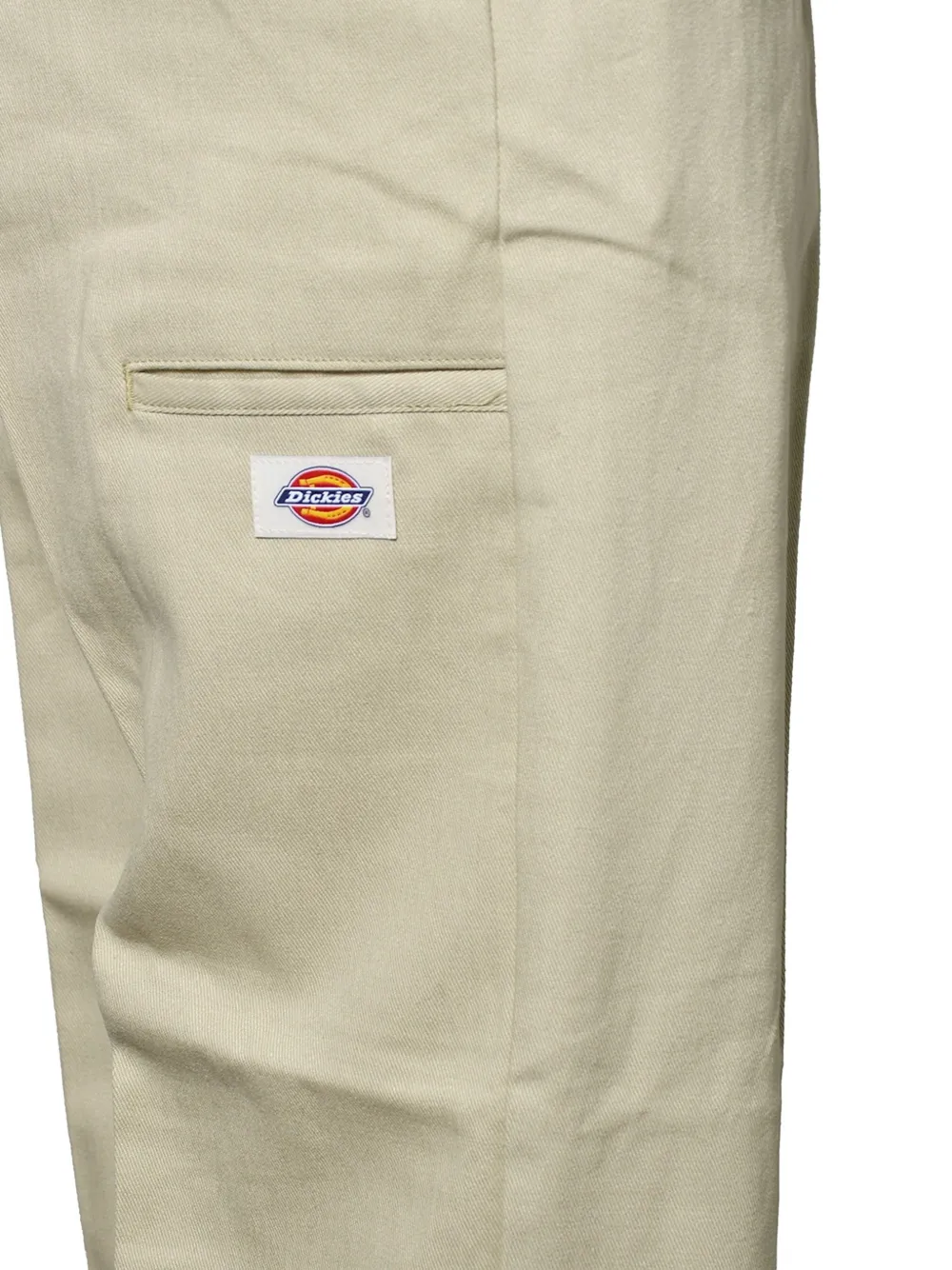 DICKIES Cropped plooibroek met logopatch Beige