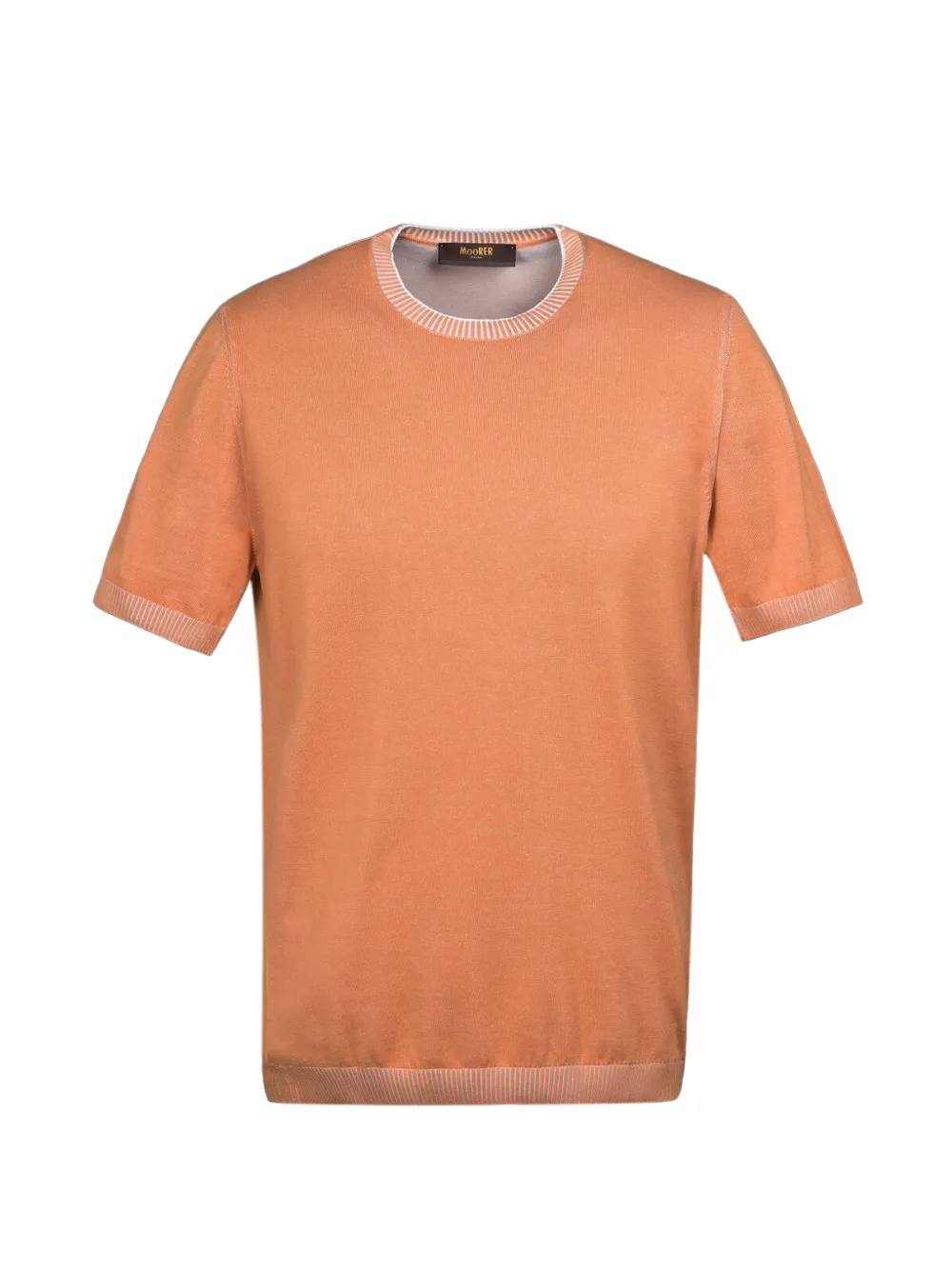 Moorer crew neck short-sleeve shirt - Arancione