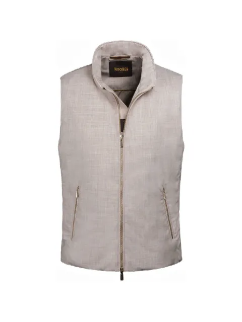 Moorer zip smooth vest