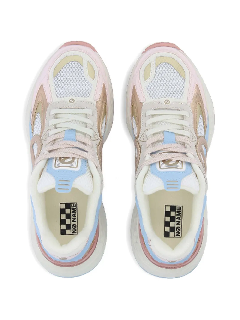 No Name Sneakers met logopatch Blauw