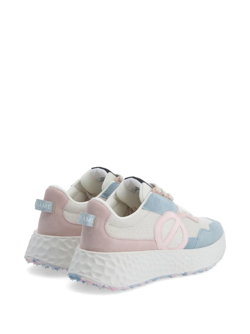 No Name Sneakers met logovlak Beige