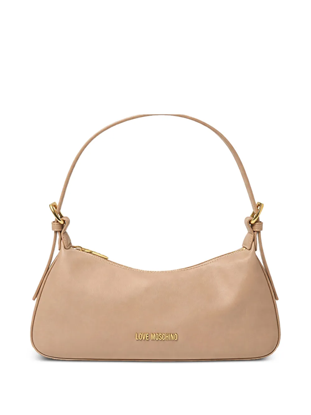 Love Moschino zip shoulder bag - Nude