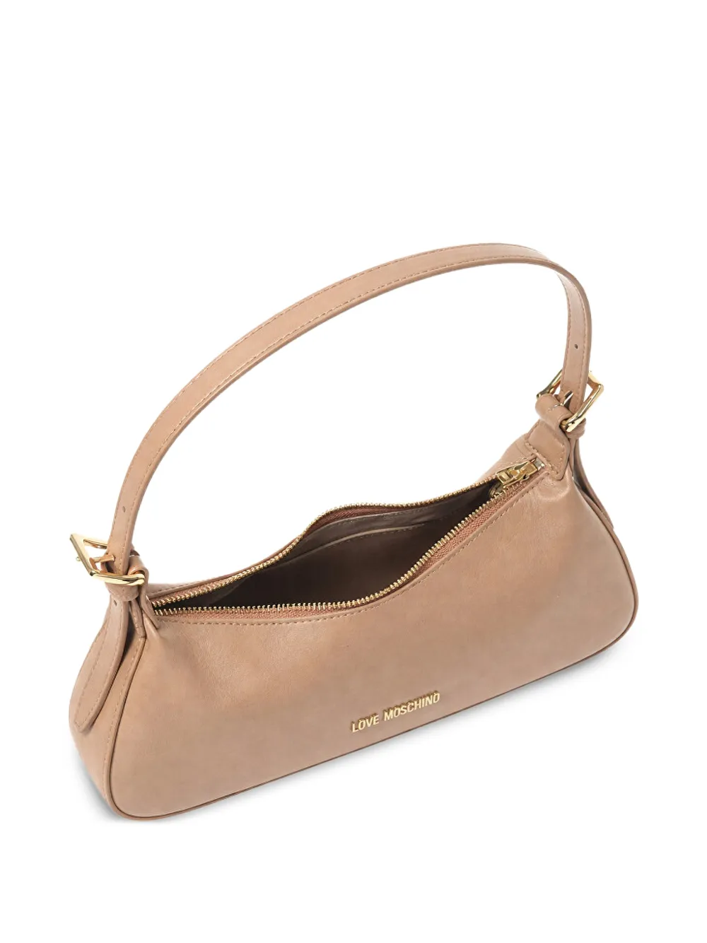 Love Moschino Schoudertas met rits Beige