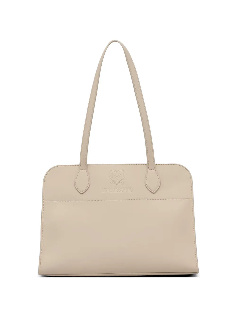 Love Moschino embossed tote bag - Toni neutri