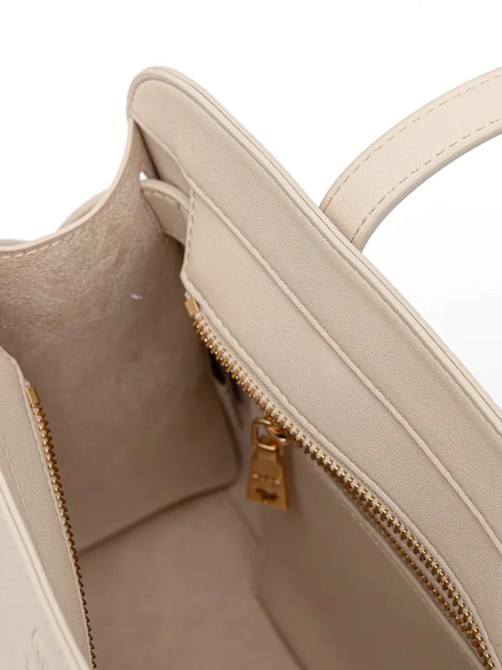 Love Moschino Shopper met reliëf Beige