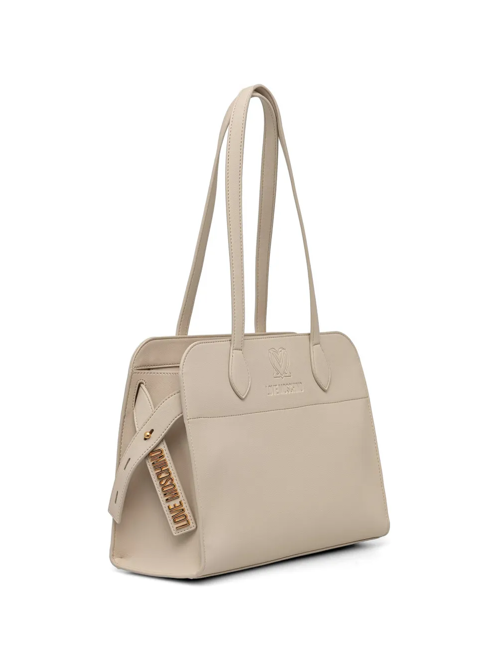 Love Moschino Shopper met reliëf Beige