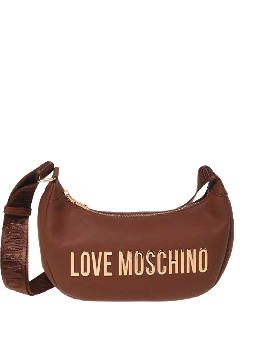 Love Moschino logo shoulder bag - Marrone