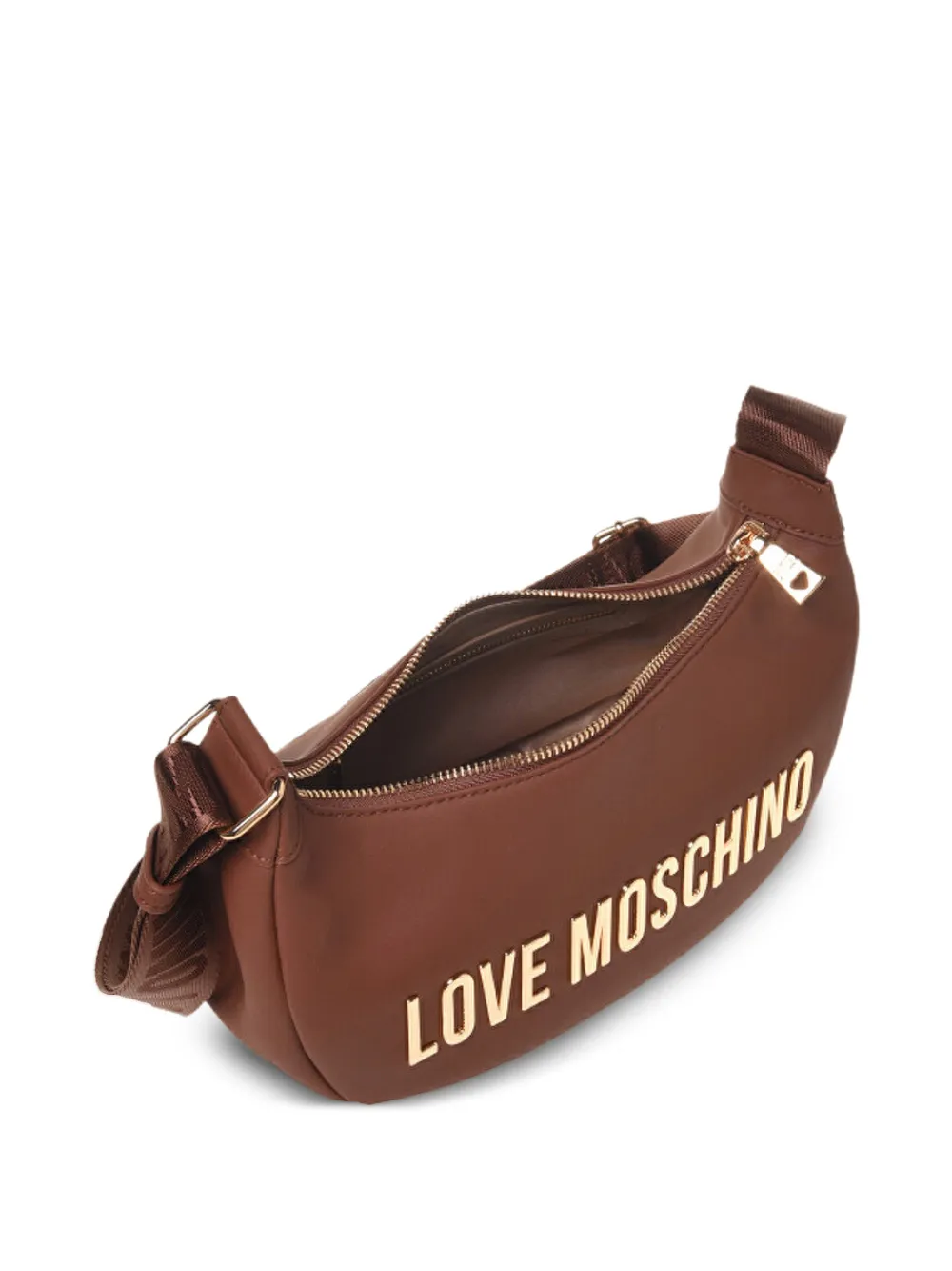 Love Moschino Schoudertas met logo Bruin