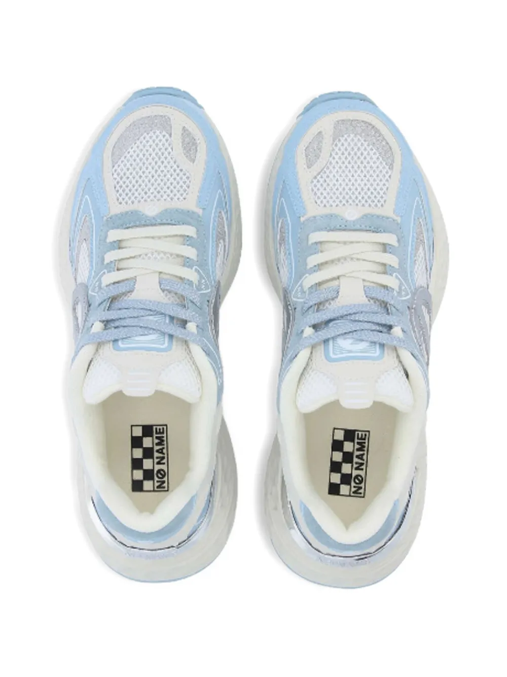 No Name Sneakers met logo Wit