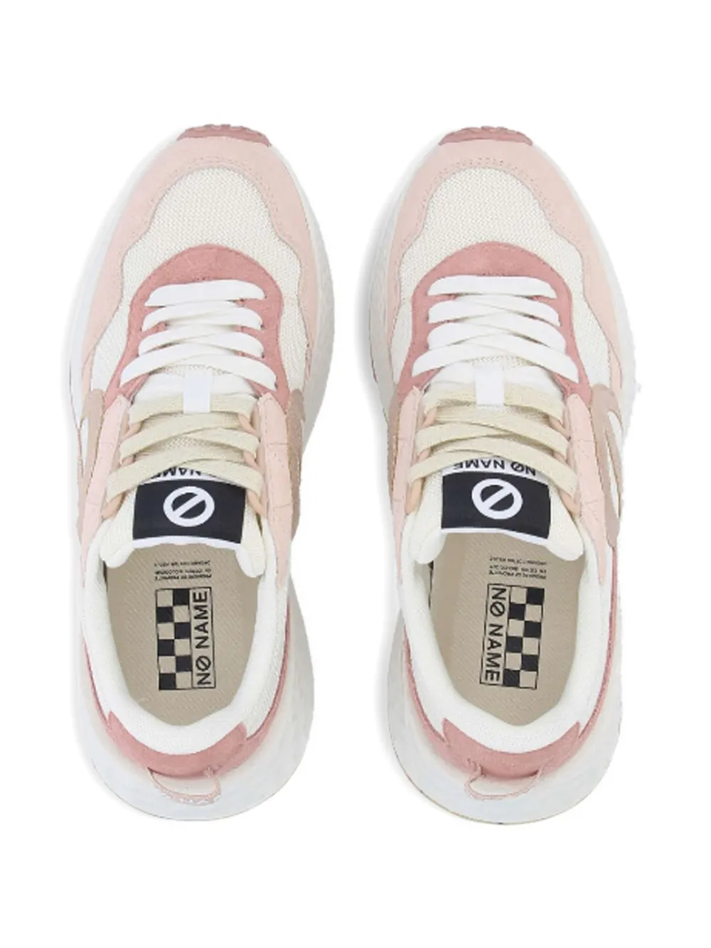 No Name Sneakers met logo-applicatie Wit