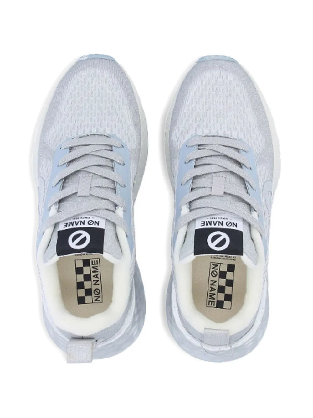 No Name Sneakers met logo Grijs