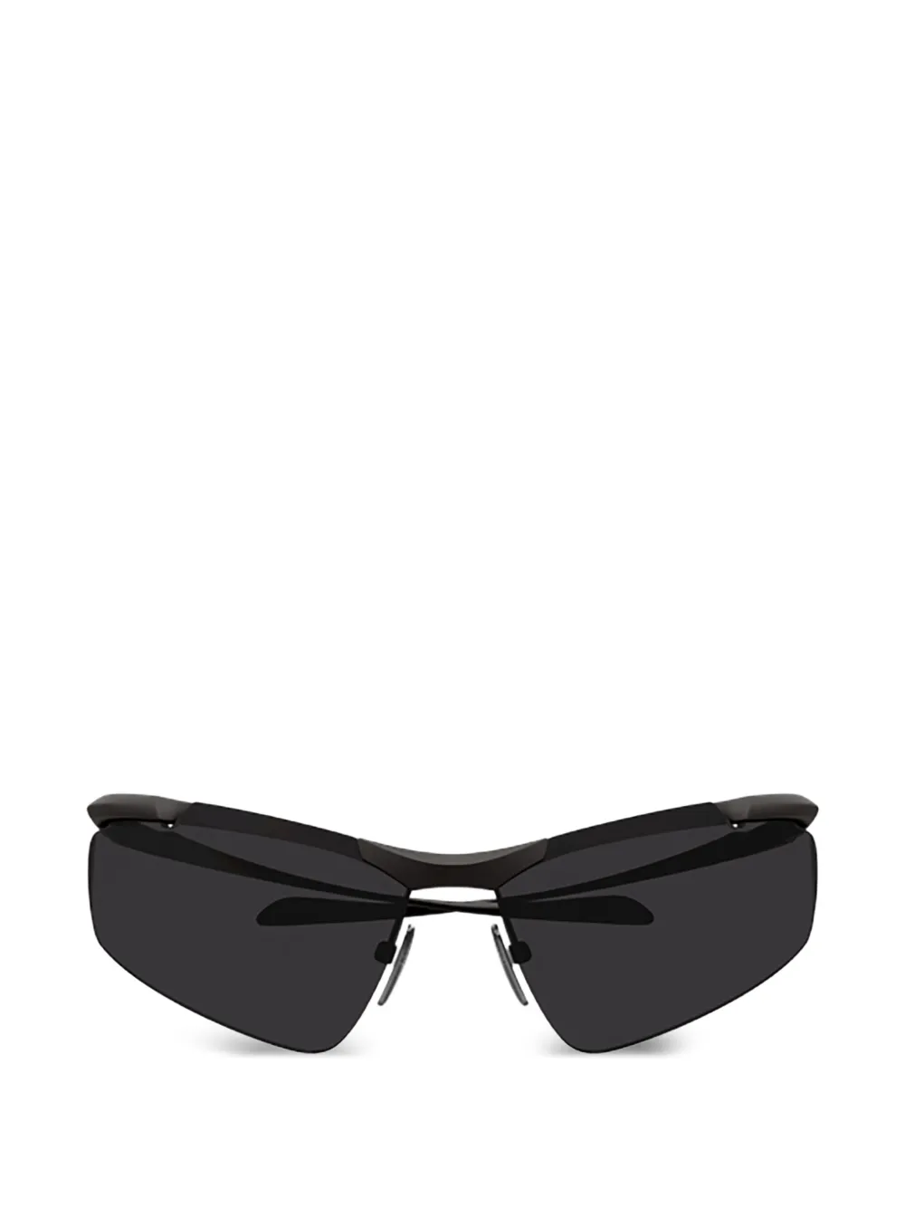 Balenciaga Eyewear Occhiali da sole con montatura a giorno - Nero