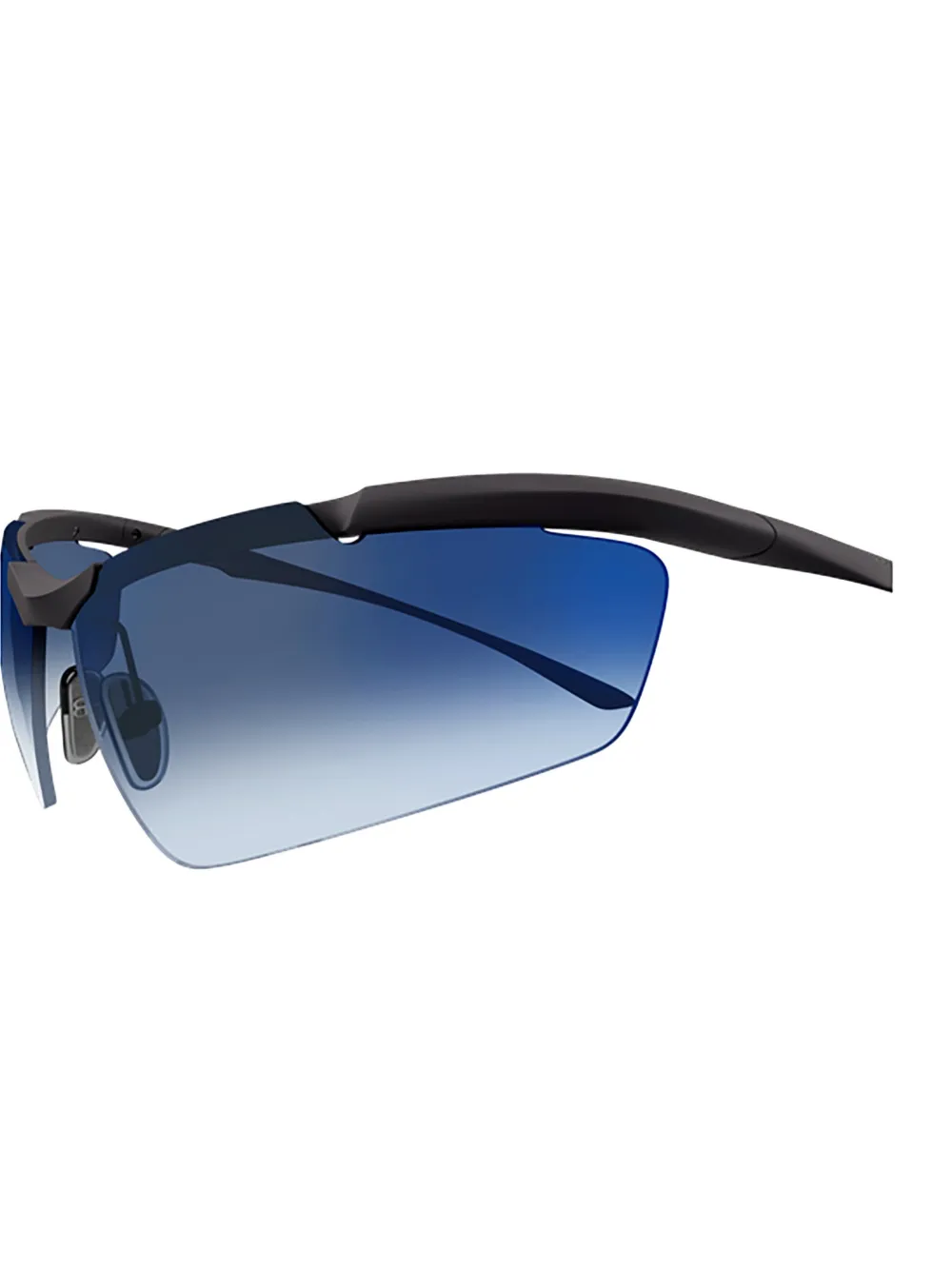 Balenciaga Eyewear Zonnebril met randloos montuur Zwart