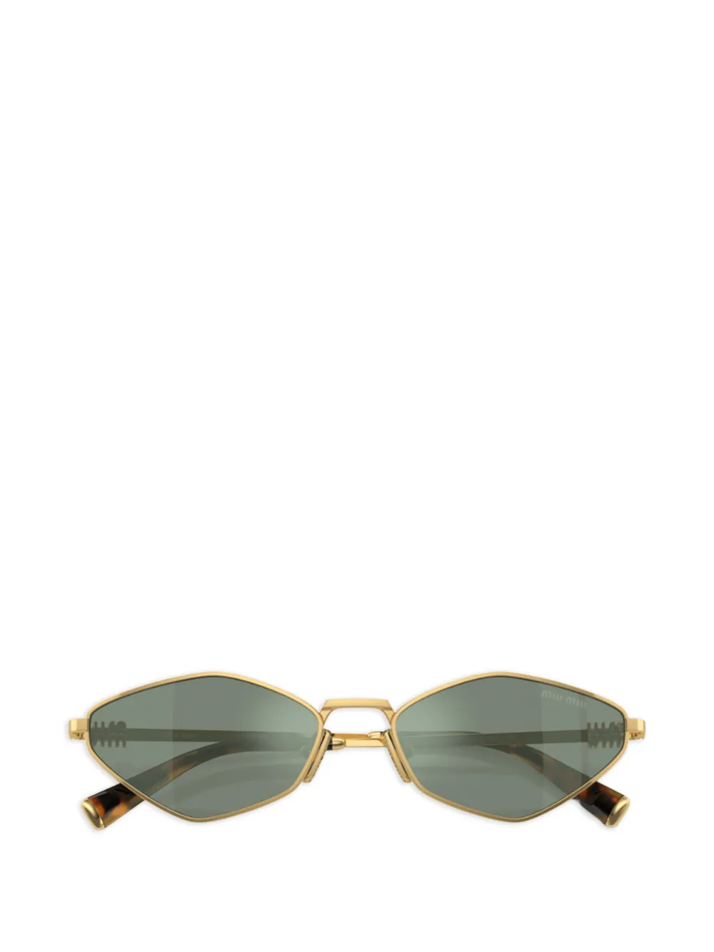 Miu Miu Eyewear geometric-frame sunglasses - Oro