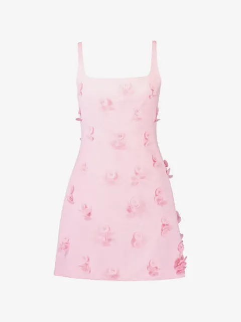 SIMKHAI  Cailinn floral-appliqué dress