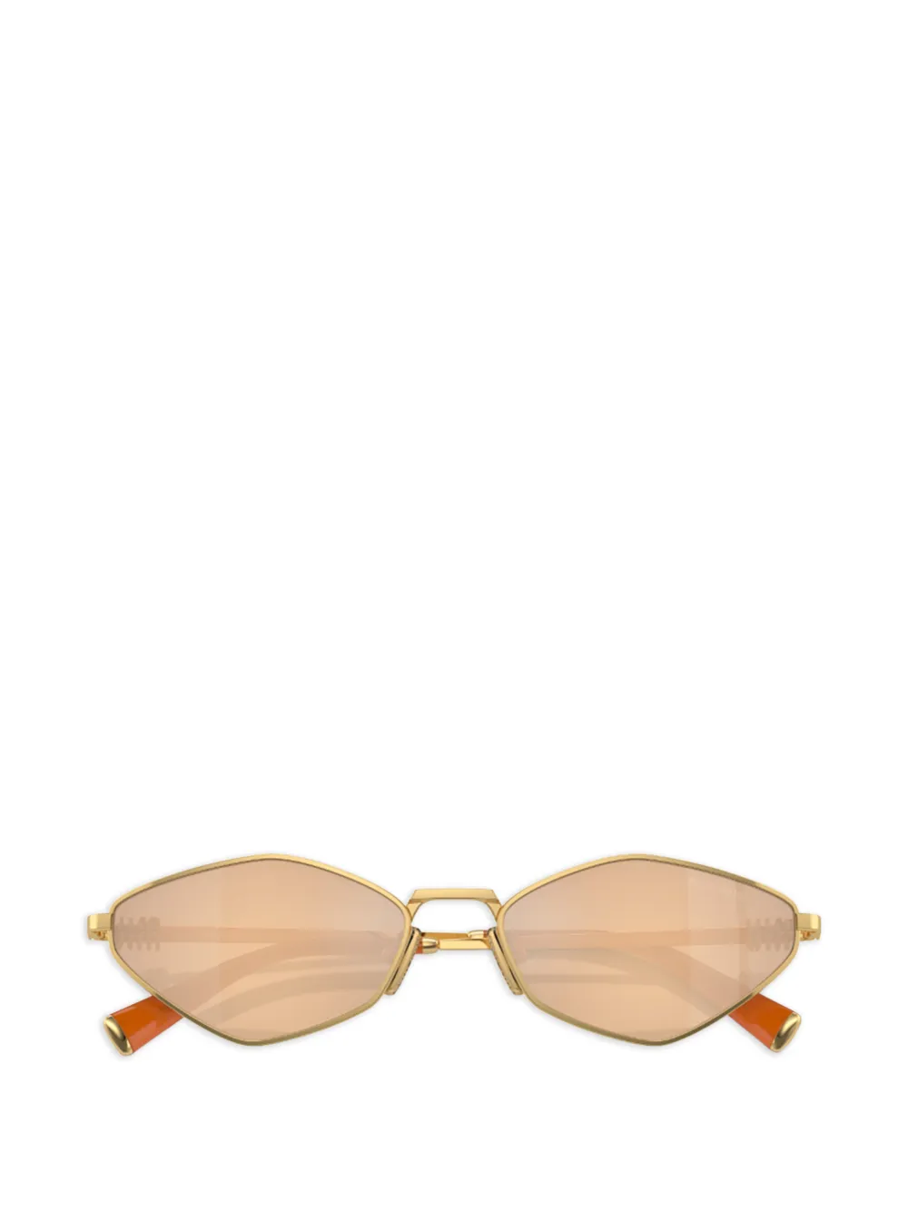 Miu Miu Eyewear geometric-frame sunglasses - Oro
