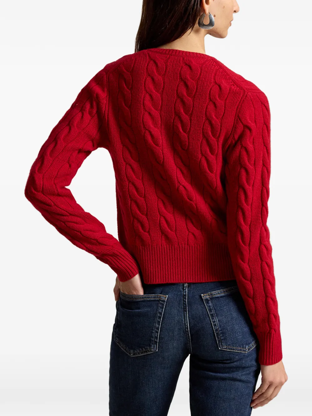 Polo Ralph Lauren Kabelgebreid vest Rood